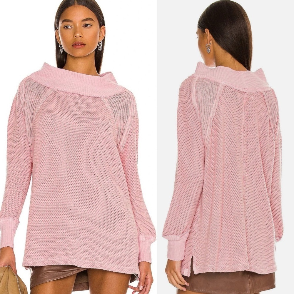 Free People She's A Keeper Top in Faded Coral Small